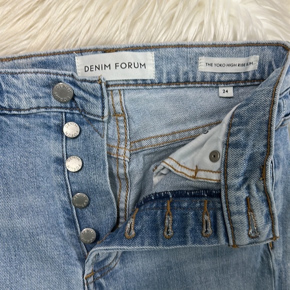 DENIM FORUM WOMEN’S SKINNY DENIM JEANS - Picture 9 of 13